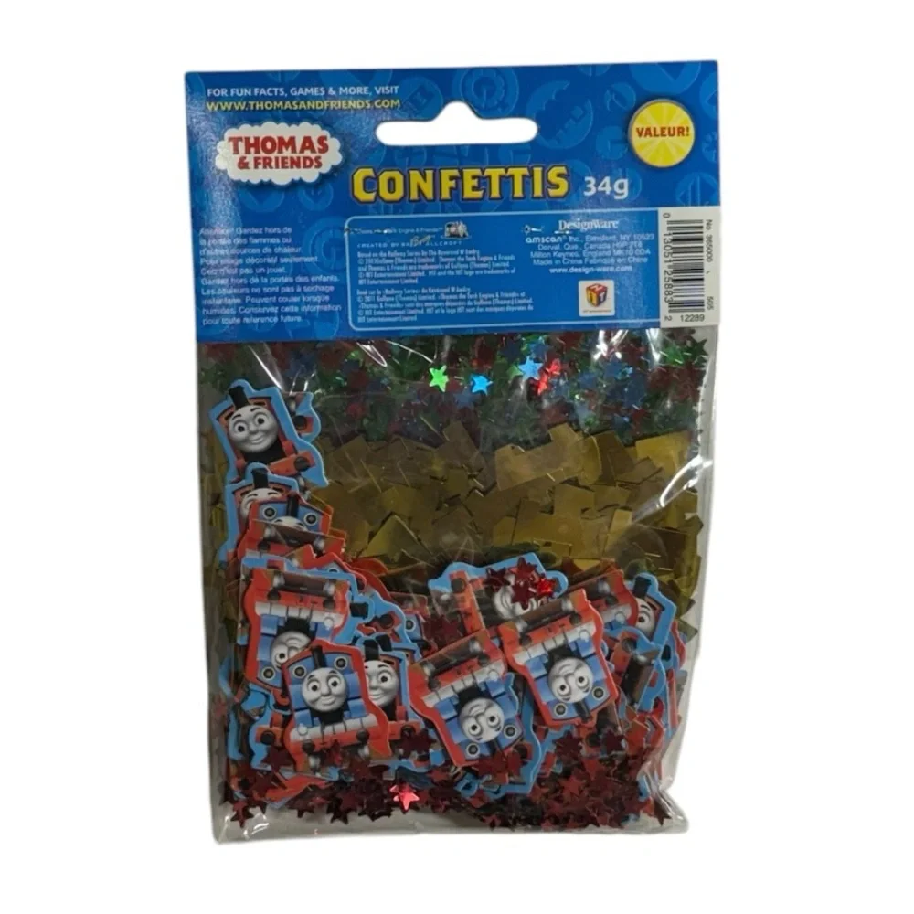 DesignWare Thomas & Friends themed confetti pack brand new in package never used